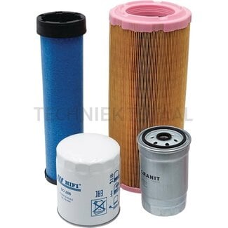 Filter set engine oil, fuel front, air, safety element Case IH