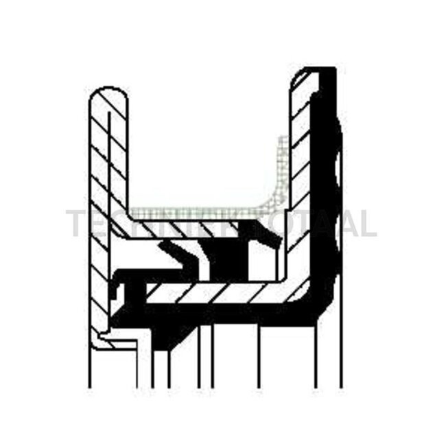 VICTOR REINZ WELLENDICHTRING, KURBELWELLE hinten - 3040027307, 5801483583, 84575645, 4890833, 2856794, 81-36999-00 | Material: PTFE