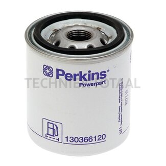 Perkins Kraftstofffilter - Außen-Ø 76,5 mm, Höhe 90,8 mm, Gewinde: 3/4" 16 UNF