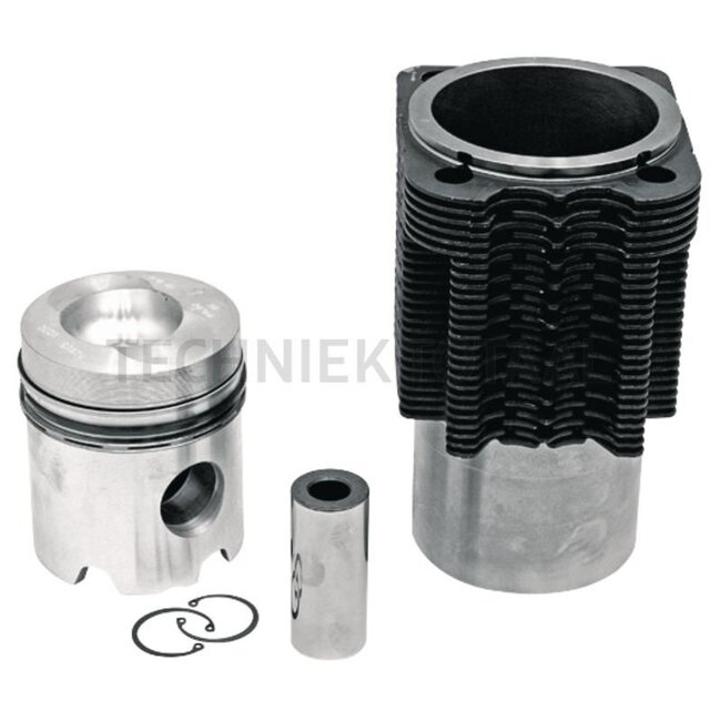 KS Zuiger en cilinderset 3 veren, Ø: 100 mm, pistonpen Ø: 35 x 80 mm, verbrandingskamer Ø: 55 mm, verbrandingskamerdiepte 15,7 mm, wordt zonder drijfstanglager geleverd! - 75792815960, 04231966, 02231924, 04157763 | Afmetingen: 3 veren, Ø: 100 mm, pistonpen