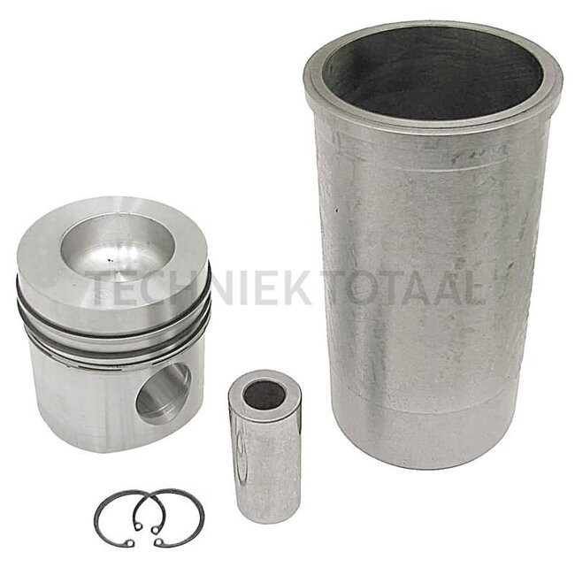 KS Kolbensatz kpl. 3 Ringe, Ø 100 mm, Bolzen Ø 36 x 82 mm, Brennraum Ø 59,5 mm, Brennraumtiefe 24 mm, Ringträgerkolben, Feuerring 1 mm - 75793253960, 3218461R95, 87556003, 31 44 869 R 91, 3218667R92 | Abmessung: 3 Ringe, Ø 100 mm, Bolzen Ø 36 x 82 mm, Brennr
