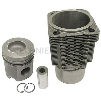 KS Piston set, complete 3 rings, Ø 102 mm, pin Ø 35 x 80 mm, combustion chamber Ø 56 mm, combustion chamber depth 17.0 mm, without cooling channel, supplied without connecting rod bearing