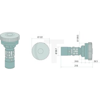 GRANIT Tankdeckel KOCKON M2 80 ULTIMATE PL-CAP Aluminium, 120 l/min