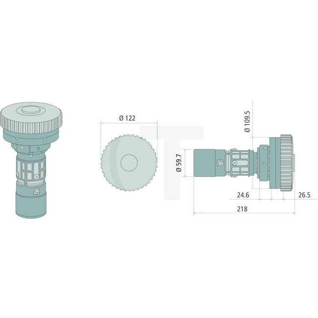 GRANIT KOCKON M2 80 ULTIMATE PL-CAP - 374824510014 | Anwendungsbereich: SCANIA Series 4 | Material: Aluminium | Gewicht: 1200 g | Durchflussmenge: 120 l/min.