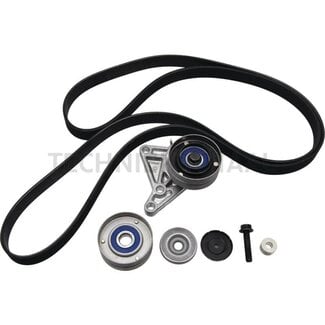 GRANIT Belt kit with air conditioning system, pulley, belt tensioner and tensioning pulley