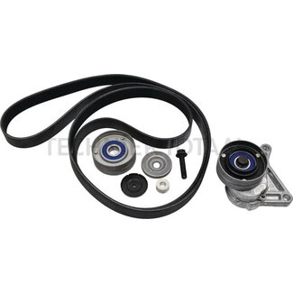 GRANIT Belt kit with air conditioning system, pulley, belt tensioner and tensioning pulley, 150 A alternator