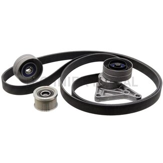 GRANIT Multiriem-set 2525 mm, 8 ribben, poelie 20 mm John Deere