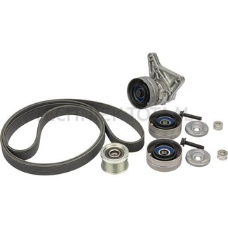 GRANIT Riemen-Kit klimaanlage 2x Riemenscheibe 2455 mm, 8 Rippen John Deere 6820-6930