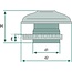 MANN-FILTER Regenkappe - 5653901467900, 3901467900 | d1: 45 mm | d2: 92 mm | E: 22 mm | H: 53 mm | MANN-Nr.: 3901467900