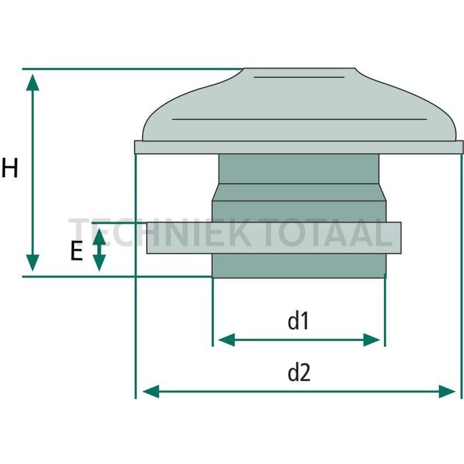 MANN-FILTER Regenkappe - 5653902867900, 3902867900, 39028670900 | d1: 62 mm | d2: 124 mm | E: 22 mm | H: 56 mm