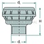MANN-FILTER Be- en ontluchtingsfilter - 5654500362900, 09832114, 4500362900, 0009832114 | Doorstroomhoeveelheid circa: 0,2 m³/min | Openingsdruk: 0,85 bar | d1: G 3/4" mm | d2: 80 mm | H: 73,5 mm | MANN nr.: 4500362900