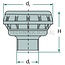 MANN-FILTER Ventilation filter - Nominal flow rate approx, 0,2 m¬≥/min, Opening pressure 0,85 bar, d1 G 3/4" mm - 09832114