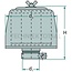 MANN-FILTER Ventilation filters 2 m³/min, d1 40 mm, d2 132 mm, h 120 mm | 4502177125