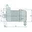 MANN-FILTER Europiclon 100BI main element C16400, secondary element CF400 - 5654540092911, 4540092911 | B1: 223 mm | d1: 82 mm | d2: 80 mm | d3: 248 mm | h1: 383 mm | H2: 32 mm | H3: 52 mm | h4: 144 mm | MANN no.: 4540092911