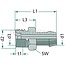 GRANIT Hose tails NW 6, M14 x 1,5, inner-Ø 7,5 mm - 10 pieces