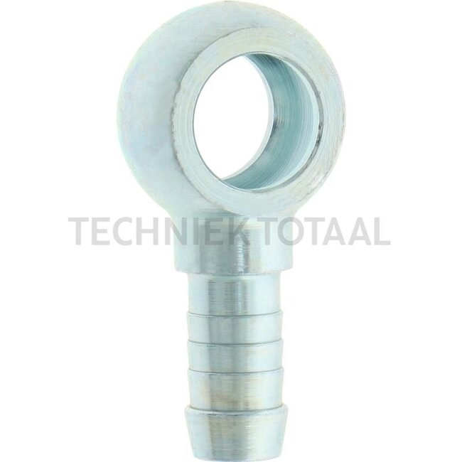 GRANIT Banjo fitting - 374203408/10 | Nominal width: 8 | To fit as banjo bolt: M14 x 1,5 | For hose inner Ø: 9 mm | L1: 36 mm | L2: 16 mm | Width: 24 mm | Height: 14 mm | Inner Ø: 14 mm | Length: 50 mm | Material: Stahl