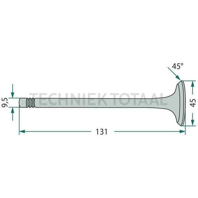 GRANIT Inlet valve 2 grooves John Deere Engine 3164-6359, Series 11-4030 | R79623, R52251