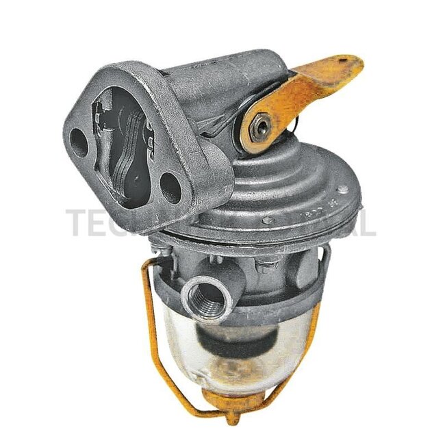 GRANIT Membran-Förderpumpe mit Schauglas - 3801822S, K944997 | Ausführung: 2 Bohrungen, Lochabstand = 45 mm, Flansch bis Ende Hebel = 2,5 mm