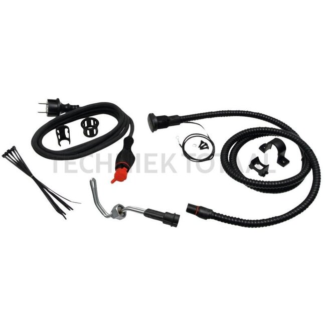 GRANIT Engine preheater, complete NOTE:, When installing the engine preheater, an additional threaded hole must be drilled on the left-hand side of the engine block drain connection. Please refer to the assembly instructions for further directions. - 380MVP158 |