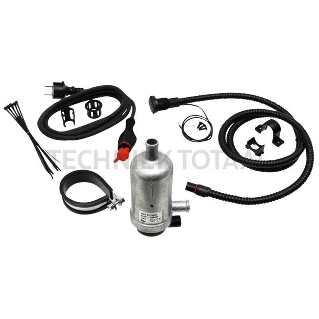 GRANIT Engine preheater 4 - 12 litre cooling systems, 500 watts - Connection: hose connector Ø 20 mm