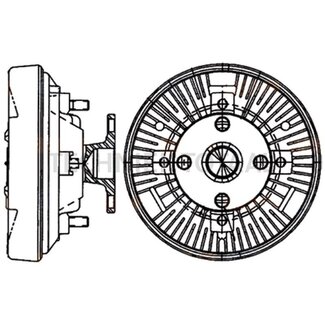 MAHLE Lüfterkupplung Ø 165 mm John Deere 6200-6900, SE6100-SE6400
