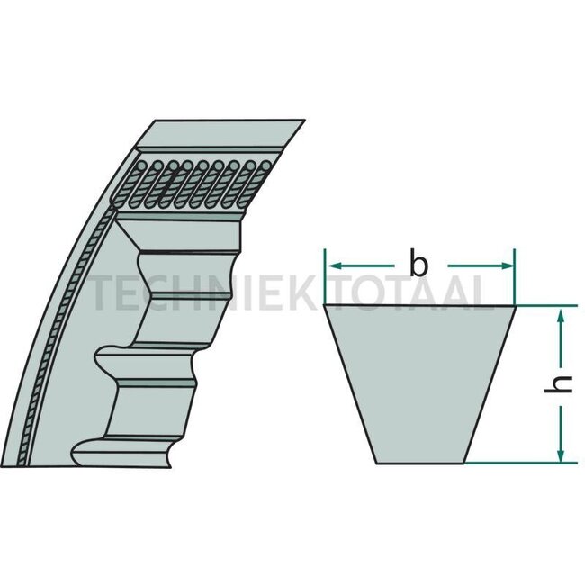 Optibelt V-snaar AVX 10 X 1.060 Optibelt Marathon 1 - 551AVX 10 X 1060, 5094418, 1004254 | Codering: optibelt MARATHON X | h: 8 mm | Buitenlengte: 1060 mm | Binnenlengte: 1009 mm | Profiel: AVX10 | Technische gegevens: De Optibelt MARATHON X V-snaar is een dooront