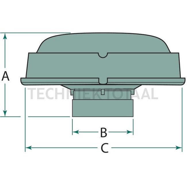 FLEETGUARD Wetterschutzhaube A 73 mm, B 51 mm, C 73 mm | 391819400S
