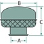 FLEETGUARD Weerbeschermkap metaal zwart A 102 mm, B 241 mm, C 203 mm | 391820400S