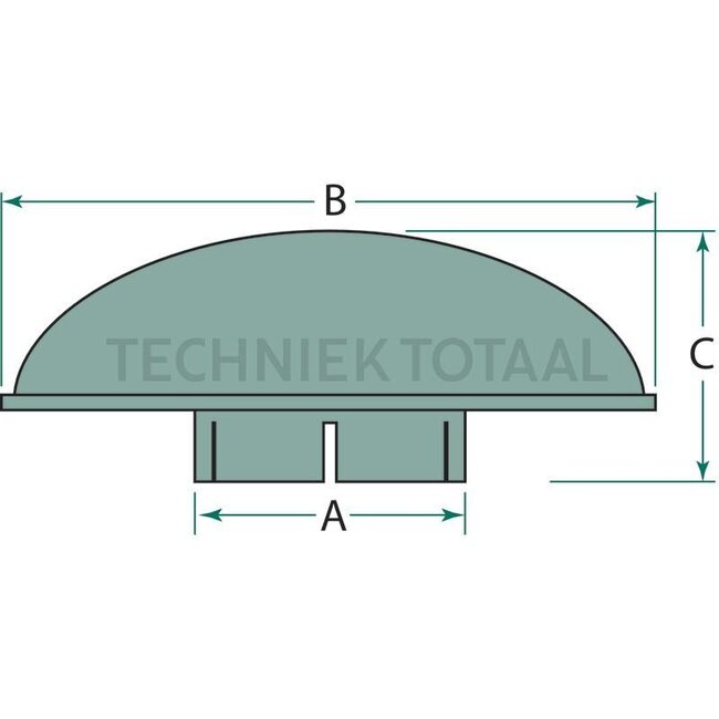 FLEETGUARD Wetterschutzhaube Metall schwarz A 178 mm, B 432 mm, C 173 mm | 391820900S