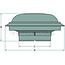 FLEETGUARD Wetterschutzhaube - 7393946322S, 394632200S | A: 152 mm | B: 95 mm | C: 75 mm