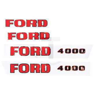 GRANIT Aufklebersatz Aufkleber alte Ausführung Ford 4000