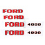 GRANIT Sticker set stickers old version Ford 4000