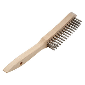 RHODIUS Steel brush hand brush with 4 rows