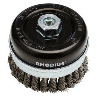 RHODIUS Brosse à brosse machine 65mm - M14 pour meulette