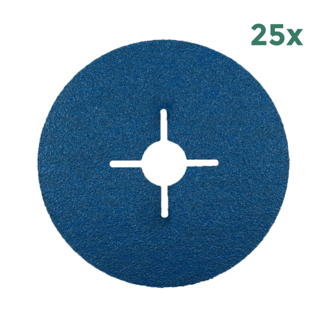 RHODIUS Fiberscheibe KFZ 125mm / Korn 60 - 25 Stück