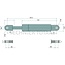 GRANIT Gasdruckdaempfer - 11053353 | Newtons: 110 | A: 265,5 mm | B: 142 mm | C: 6 mm | D: 6 mm | Stroke: 100 mm | d1: 6 mm | d2: 15 mm | Form: 1
