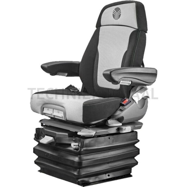 GRAMMER Maximo XT Dynamic Plus MSG97AL/741 - 11400846 | Ophanging: luchtgeveerd | Bekledingstype: Stof | Stoelcontactschakelaar: optioneel | Spoormaat (mm): 381 | Stoelbreedte (mm): 565 | Joystickconsole: optioneel | Horizontale vering in de dwarsrichting: ja | H