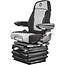 GRAMMER Maximo XT Dynamic Plus MSG97AL/741 - 11400846 | Ophanging: luchtgeveerd | Bekledingstype: Stof | Stoelcontactschakelaar: optioneel | Spoormaat (mm): 381 | Stoelbreedte (mm): 565 | Joystickconsole: optioneel | Horizontale vering in de dwarsrichting: ja | H