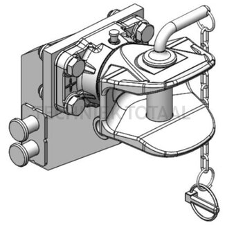 Scharmüller Manual hitch can be disconnected with bracket, lock pin-Ø 20 mm, 250 kg