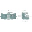 Sauermann Sauermann Vertical insert HS7569-390-K - 12319359 | Rail width (mm): 390 | Detent pin Ø (mm): 25 | Guide width (mm): 31,4 | Load capacity (kg): 4000 | Colour: Green