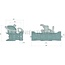 Sauermann Aanhangerkoppeling automatisch rail 330 mm, koppelingspen 31 mm