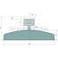 GRANIT GRANIT Rear-view mirror - 12327553 | Dimensions (mm): 252 x 168 | Height (mm): 252 | Width (mm): 162 | Radius of curvature (mm): 1800 | Version: Unheated