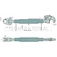 CBM CBM Mechanischer Oberlenker Cat 4/3 - 12361220 | Oberlenkertyp: mechanisch | Bauart: Fanghaken / Gabelgelenk | A Kat.: 11749 | B Kat.: 60 | D (mm): 740 / 1040 | I (mm): 1 3/4" 5UNC | K (mm): 64