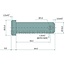 GRANIT GRANIT Oberlenkerbolzen - 20000203 | A (mm): 18 | B (mm): 56,5 | C (mm): 72 | D (mm): 25 | E (mm): 5