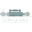 GRANIT Hydraulische topstang - 20000213 | Topstangtype: hydraulisch | Bouwwijze: draadspindel / draadspindel | A cat.: 2 / 25,4 | B cat.: 2 / 25,4 | F (mm): 570 / 835 | Slag (mm): 265 | Zuigerstang-Ø D (mm): 35 | Cilinder-Ø binnen E (mm): 63