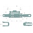 GRANIT Hydraulische hefstang - 20000237 | Bouwwijze: Gabelgelenk / Gabelgelenk | A (mm): 22 | S (mm): 37 | B (mm): 22 | S1 (mm): 27,5 | L (mm): 600 | C (mm): 35 | D (mm): 70 | Slag (mm): 200