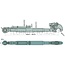 GRANIT GRANIT Mechanical top link - 20002031 | I (mm): M30 x 3 | A cat.: 2 / 25,4 | B cat.: 2 / 25,4 | D (mm): 627 / 917