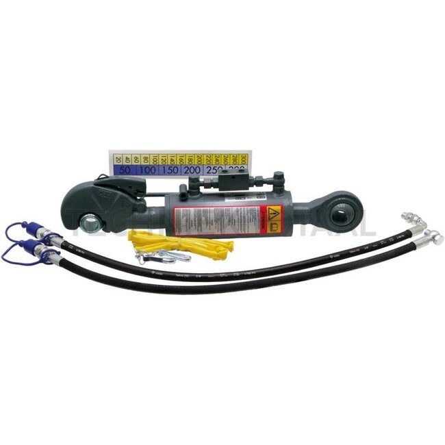 GRANIT GRANIT Hydraulic top link - 20017001 | A cat.: 2 / 25,4 | B cat.: 43466 | F (mm): 650 / 970 | Piston rod Ø D (mm): 35 | Cylinder Ø inner E (mm): 63 | Check valve: Top | Lifting force (t): 5 | Tensile force (t): 4 | Adjustable: No | Stroke (mm): 320