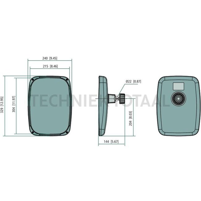 GRANIT GRANIT Mirror assembly - 65400058 | Dimensions (mm): 329 x 240