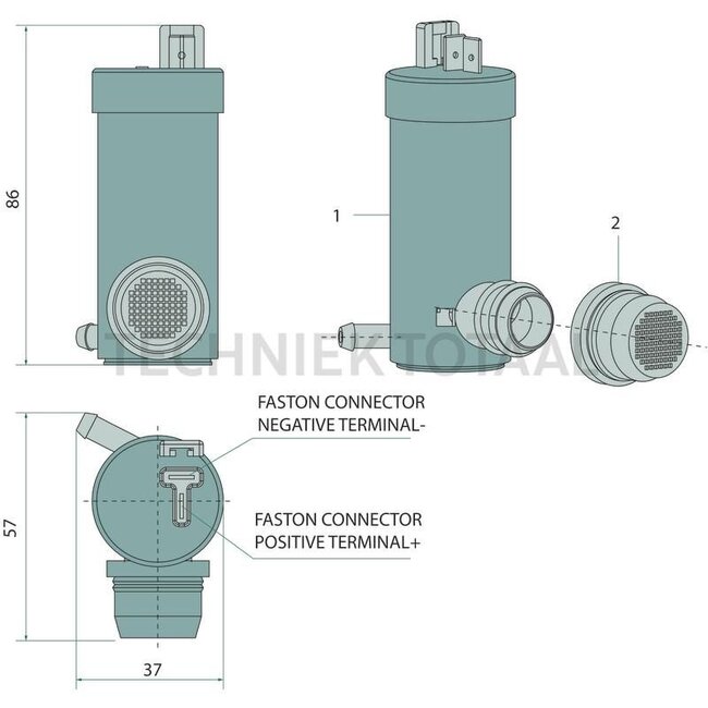 GRANIT GRANIT Pump 24 V, type A - 65499848